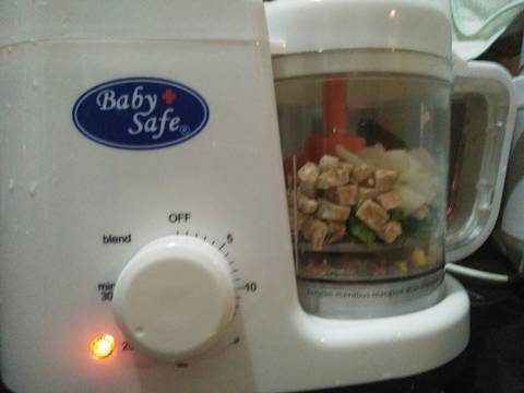Bubur Garut Sapi Pokcoy (mpasi 7bulan) recipe step 4 photo