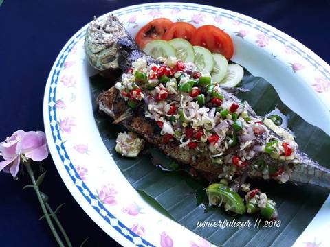 Caru bakar sambal matah recipe step 15 photo