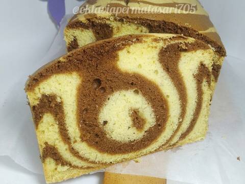 Marmer cake metode all in one (10)