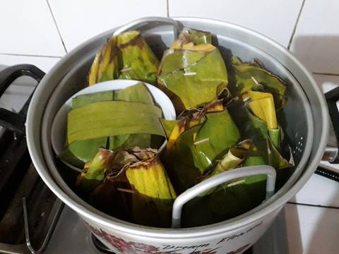 Bothok  Pete cina 'Mlandingan' Tempe Teri Nasi recipe step 7 photo