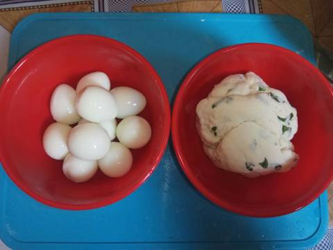 Cilok Telur Puyuh & Sambel Kacang Pedas recipe step 2 photo