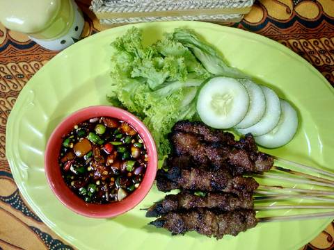 Sate Maranggi (dengan madu) #FestivalResepAsia#Indonesia#Sapi recipe step 6 photo