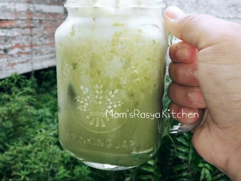 Greentea ice ala cafe recipe step 3 photo