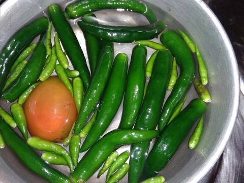 Sambal ijo padang recipe step 1 photo