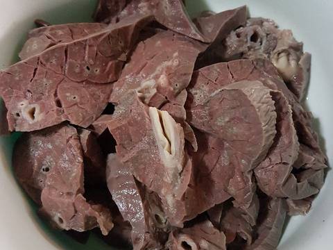 Ungkep paru koya recipe step 1 photo