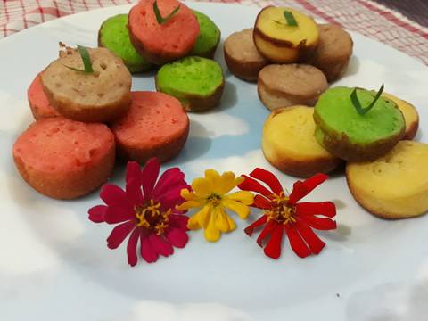 Kue Pukis mini pelangi recipe step 7 photo