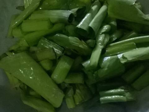 Tumis Genjer Belacan/Terasi recipe step 4 photo