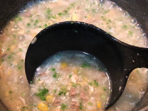 Bubur Ayam Brokoli Jagung Manis (Batita) recipe step 2 photo