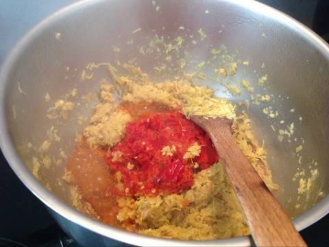 Rendang daging sapi tanpa daun kunyit recipe step 5 photo