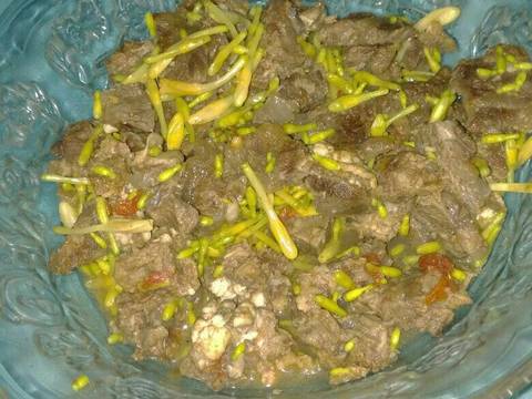 Tumis Tetelan Sapi Bunga Pepaya recipe step 7 photo