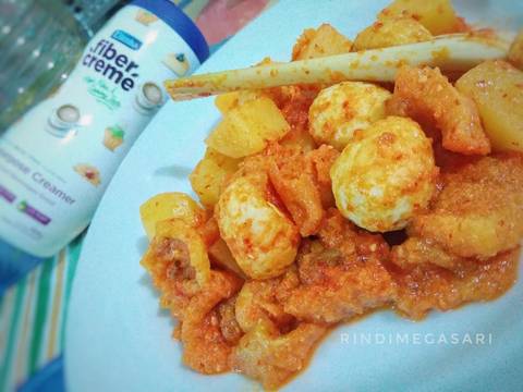 15. Balado telur puyuh krecek kentang fibercreme recipe step 8 photo