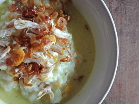 Bubur ayam jagung kuah kuning recipe step 4 photo