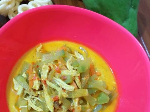 Lodeh Labu Siam ayam suwir recipe step 6 photo