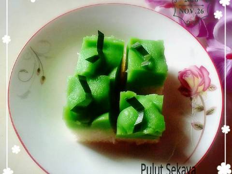 Serimuka pandan ketan / pulut sekayo melayu recipe step 4 photo