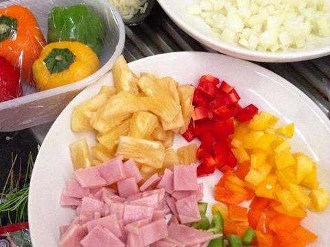 พิซซ่า(ฉบับเด็กหอ) recipe step 1 photo