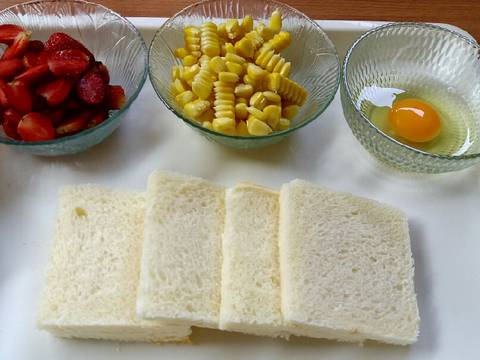 โรตีผลไม้🍓🌽 ง่ายๆฉบับเด็กหอ #ปาร์ตี้ของว่าง recipe step 1 photo