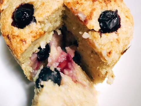 เค้กกล้วยหอมใส่องุ่นแบบคลีน Grape Oat baked recipe step 4 photo