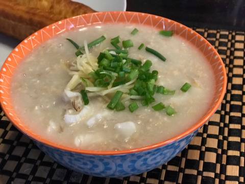 โจ๊กปลา ข้าว oat กับปาท่องโก๋ (Airfryer) อาหารสุขภาพ ในวันฝนตกพรำๆค่ะ recipe step 4 photo