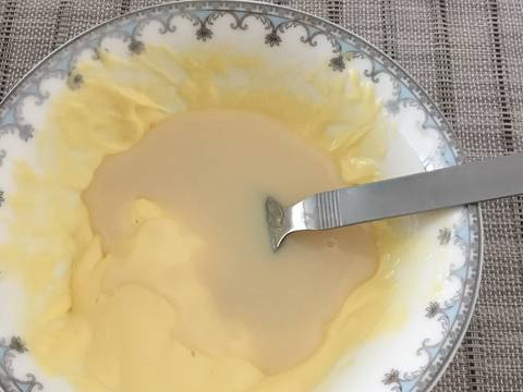 ขนมปังนมหวาน สูตรเด็กหอ (แบบใช้ไมโครเวฟ) recipe step 3 photo