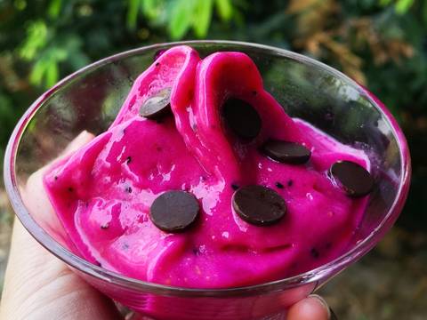 ไนซ์ครีม อาโวคาโด กล้วยหอม แก้วมังกร #คลีน recipe step 3 photo