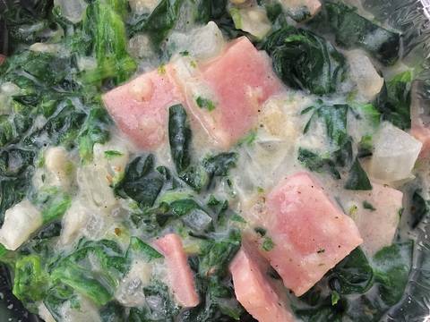 ผักโขมอบชีส (สูตรนี้ง่ายมากกกก) recipe step 4 photo