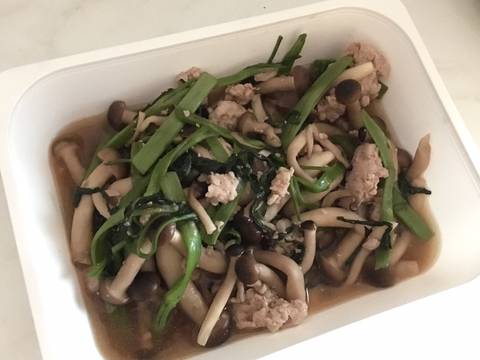 เห็ดผัดหม้อหุงข้าว recipe step 6 photo