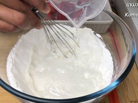 ไดฟุกุสตรอเบอรี่ เมนูวาเลนไทน์ สูตรไมโครเวฟ Daifuku strawberry recipe step 4 photo