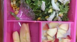 Hình ảnh món Salad sốt schua + yến mạch táo đỏ