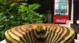 Hình ảnh món Zebra Ogura Cake - Bánh ngựa vằn