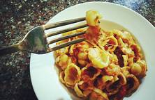 Mỳ Gnocchi với sốt cà chua và phomai