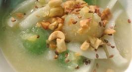 Hình ảnh món Chè khoai mì đậu xanh cốt dừa Nam bộ