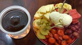 Hình ảnh món Lẩu kem chocolate trái cây tươi