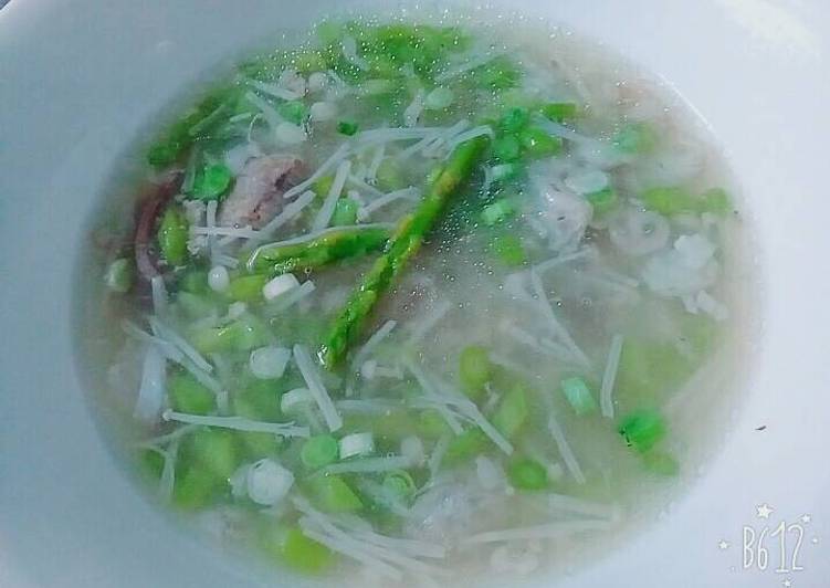 Súp cua măng tây