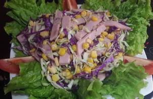 Salad bắp cải trộn mè