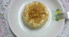 Hình ảnh món Bánh bông lan làm bằng chảo không dính, ăn với sốt trứng muối