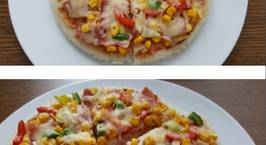 Hình ảnh món Pizza cơm nguội làm từ chảo