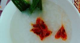 Hình ảnh món Cháo trắng lá dứa ăn với tép đồng ram mặn ?