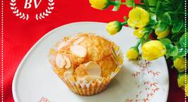 Hình ảnh món Muffin Cam rắc hạnh nhân