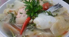 Hình ảnh món Canh măng chua nấu đầu cá hồi