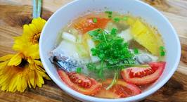 Hình ảnh món Canh cá bánh lái nấu thơm cà