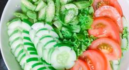 Hình ảnh món #eatclean - Salad thập cẩm sốt tương mè