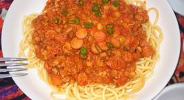 Hình ảnh món Spaghetti Thịt Bằm Xúc Xích
