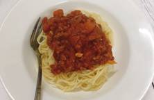 Spaghetti bò bằm