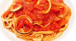 Hình ảnh món Pasta xào mực sốt cà chua