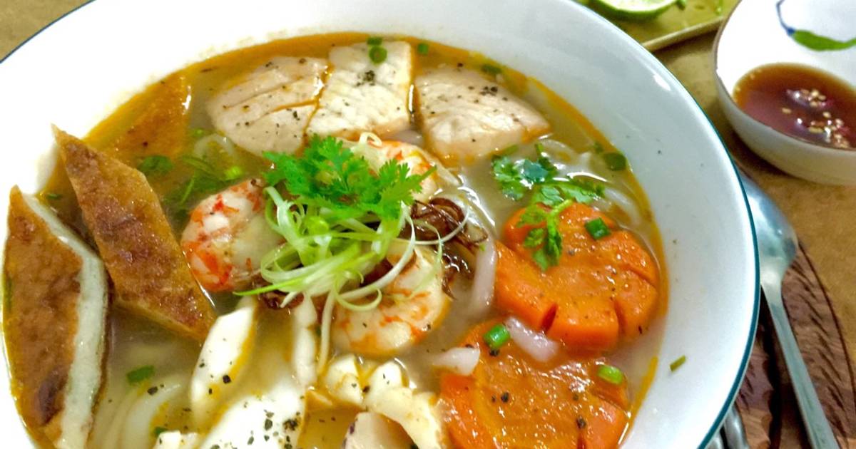 Cách Làm Món Bánh canh hải sản miền Trung của Nữ Gốm Nhật Cookpad