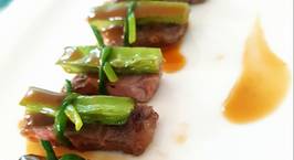 Hình ảnh món Thịt bò áp chảo với đậu rồng