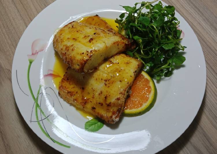 Cá lóc sốt cam recipe main photo