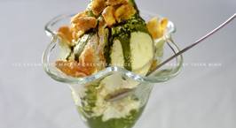 Hình ảnh món Ice cream with Matcha green tea sauce