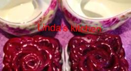 Hình ảnh món Red velvet moon cakes ( Bánh nướng nhân chocolate - Rum - nho)