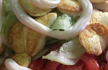 Salad đậu hũ trứng